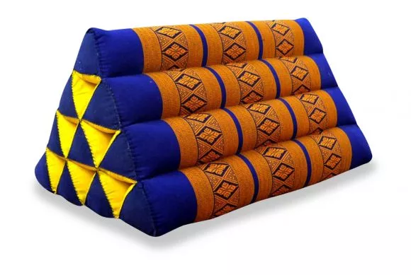 Thaikissen ohne Auflage  *blau / gelb*
