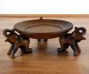 Asiatische  *Dekoschale* / *Obstschale*  mit 3 Elefanten