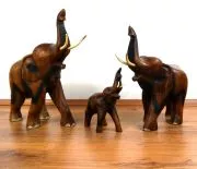 Elefanten aus Holz *Glckselefanten*