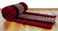 Thaimatte, Rollmatte, Liegematte  *rot / Elefanten*  Gr.S