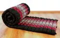 Thaimatte, Rollmatte, Liegematte  *schwarz / rot*  Gr.S