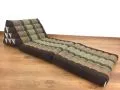 Thaikissen, Dreieckskissen, 2 Sitzauflagen  *braun*