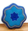 Zafu,  Meditationskissen, gro�er Stern  *blau*