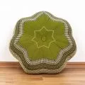 Zafu,  Meditationskissen, gro�er Stern  *gr�n*