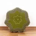 Zafu,  Meditationskissen, kleiner Stern  *gr�n / Elefanten*