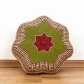 Zafu,  Meditationskissen, kleiner Stern  *rot / gr�n*