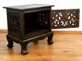 Asiatische Nachtschrank mit *Schnitzerei* , Nr.14