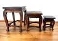 Asiatische Opiumtische im 3er Set *natur Eleganz*