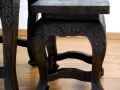 Asiatische Opiumtische im 3er Set *schwarze Eleganz*