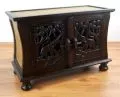 Asiatisches  geschwungenes *Sideboard mit Elefantenschnitzerei*  Nr.44