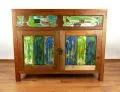 Kommode/Schrank aus recyceltem, bunten Teakholz/Bootsholz, Java (Indonesien), Nr.314