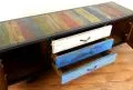 Java, Buntes Sideboard, TV-Bank aus *Teak und Metall*  Nr.328
