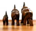Elefanten aus Holz *Glckselefanten*