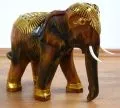 Elefanten aus Holz  *Glckselefanten*  mit Glasmosaikverzierung