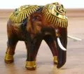 Elefanten aus Holz  *Glckselefanten*  mit Glasmosaikverzierung