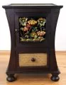 Geschwungene Rattankommode mit  *bunter Schnitzerei* Nr.45
