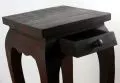 Hoher, asiatischer Opiumtische *mit Schublade*