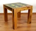 Java, Tisch aus buntem recycelten Teakholz/Bootsholz, Nr.25