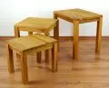 Java,Tische im 3er Set aus Teakholz, Nr.64