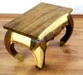 Kleiner Opiumtisch aus Thailand in *natur*