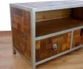 Java, kleines Sideboard, TV-Bank aus *Teak und Metall*  Nr.377