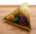 Obst-, Gebck - Schale  *Bambus*  (dreieckig)