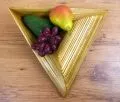 Obst-, Gebck - Schale  *Bambus*  (dreieckig)