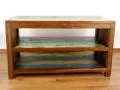 Sideboard / TV-Bank aus recyceltem, bunten Teakholz/Bootsholz, Java (Indonesien), Nr.321