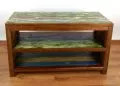 Sideboard / TV-Bank aus recyceltem, bunten Teakholz/Bootsholz, Java (Indonesien), Nr.321