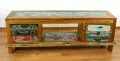 Sideboard/TV Schrank aus recyceltem, bunten Teakholz/Bootsholz, Java (Indonesien), Nr.353