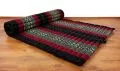 Thai Rollmatte, Gymnastikmatte  *schwarz / Elefanten*  Gr.L