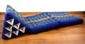 Thaikissen, Dreieckskissen, 2 Sitzauflagen  *blau*