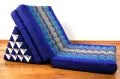 Thaikissen, Dreieckskissen  *blau*  (XXL-Hhe)