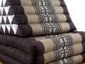 Thaikissen, Dreieckskissen  *braun / Elefanten*  (XXL-H�he)