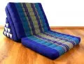 Thaikissen, Sitz- Liegekissen, Dreieckskissen  *blau*