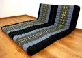 Thail�ndische G�stematratze, Klappmatratze  *blau / Elefanten*