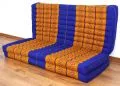 Thailndische Gstematratze, Klappmatratze  *blau / gelb*