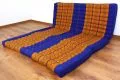 Thailndische Gstematratze, Klappmatratze  *blau / gelb*