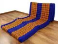 Thail�ndische G�stematratze, Klappmatratze *blau / gelb*