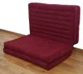 Thailndische Gstematratze, Klappmatratze  *rot / einfarbig*