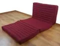 Thailndische Gstematratze, Klappmatratze  *rot / einfarbig*
