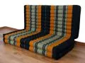 Thailndische Gstematratze, Klappmatratze  *schwarz / orange*