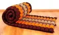 Thaimatte, Rollmatte, Liegematte  *orange*  Gr.S