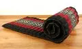 Thaimatte, Rollmatte, Liegematte  *schwarz / Elefanten*  Gr.S