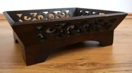 *Tablett / Dekoschale*  mit Schnitzerei