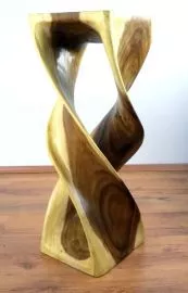 Massivholzs�ule, doppelt gedreht  *natur*  (hoch)