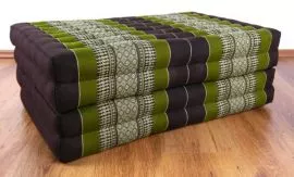 Thailndische Gstematratze, Klappmatratze  *braun / grn*