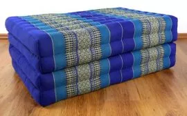 Thailndische Gstematratze, Klappmatratze  *blau*