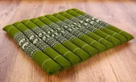 Steppkissen, Stuhlauflage  *grn / Elefanten*  (gro)