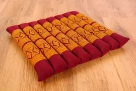 Steppkissen, Thaikissen  *rot / gelb*  (klein)